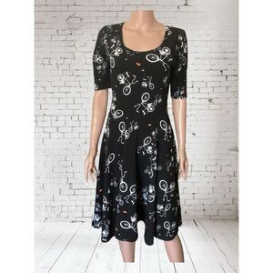 LulaRoe Bicycle Swing Dress M